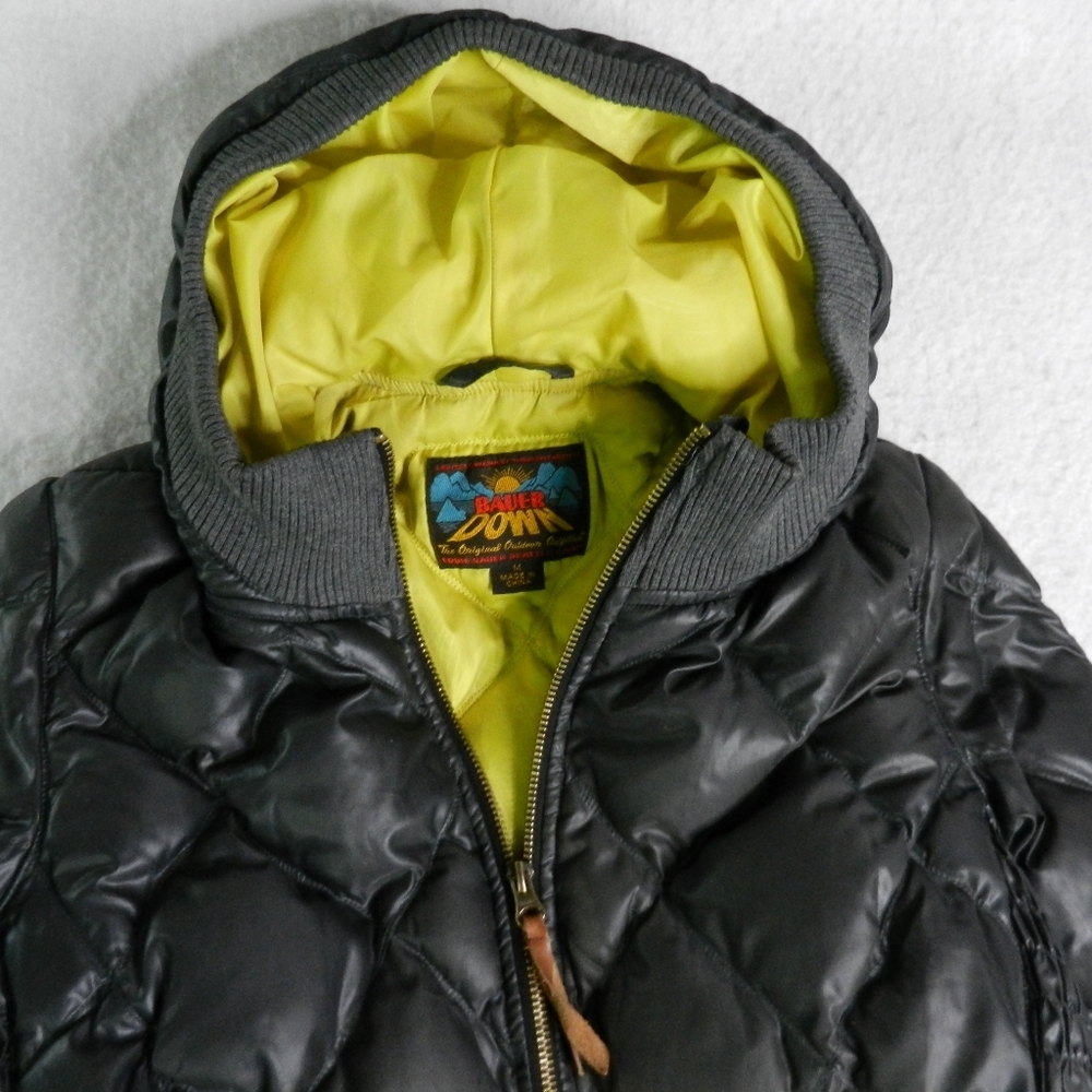 Eddie Bauer Jacket Coat Womens Goose Down Diamond Quilted Skyliner Gray Medium - Picture 13 of 16